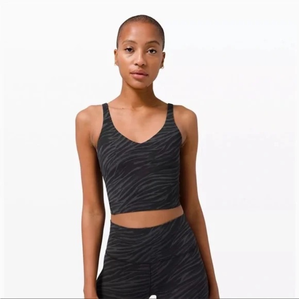 Lululemon Black Zebra Print Align Tank Top